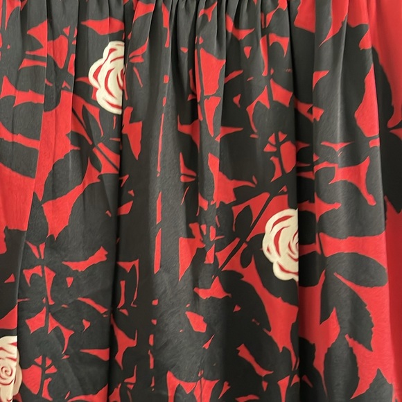 Red and Black Floral Dress - Picture 1 of 6